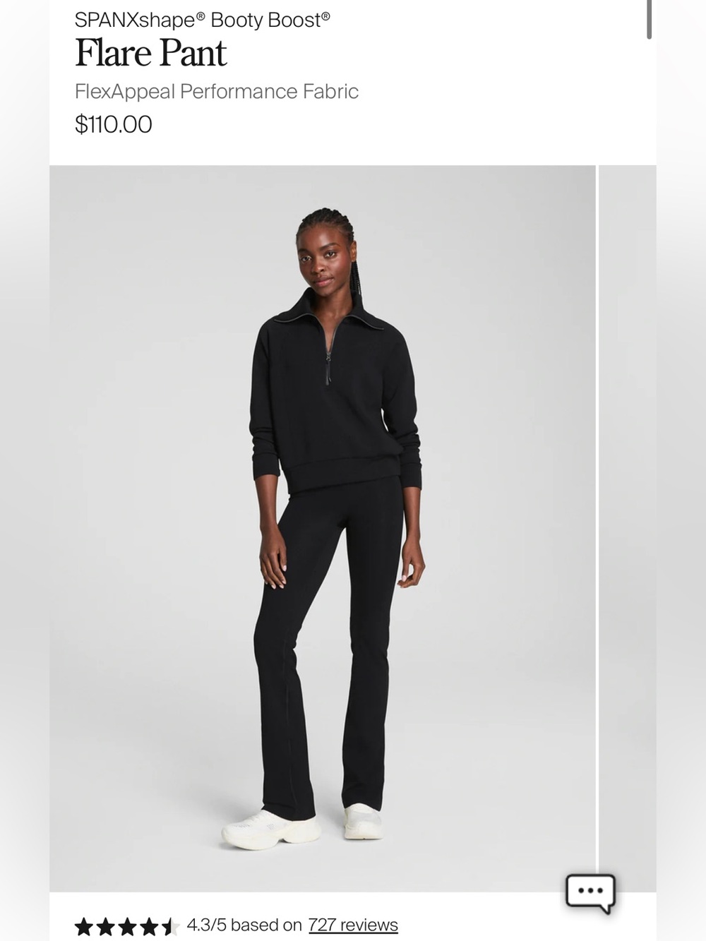 SPANX Black Flare Pant — Booty Boost Design